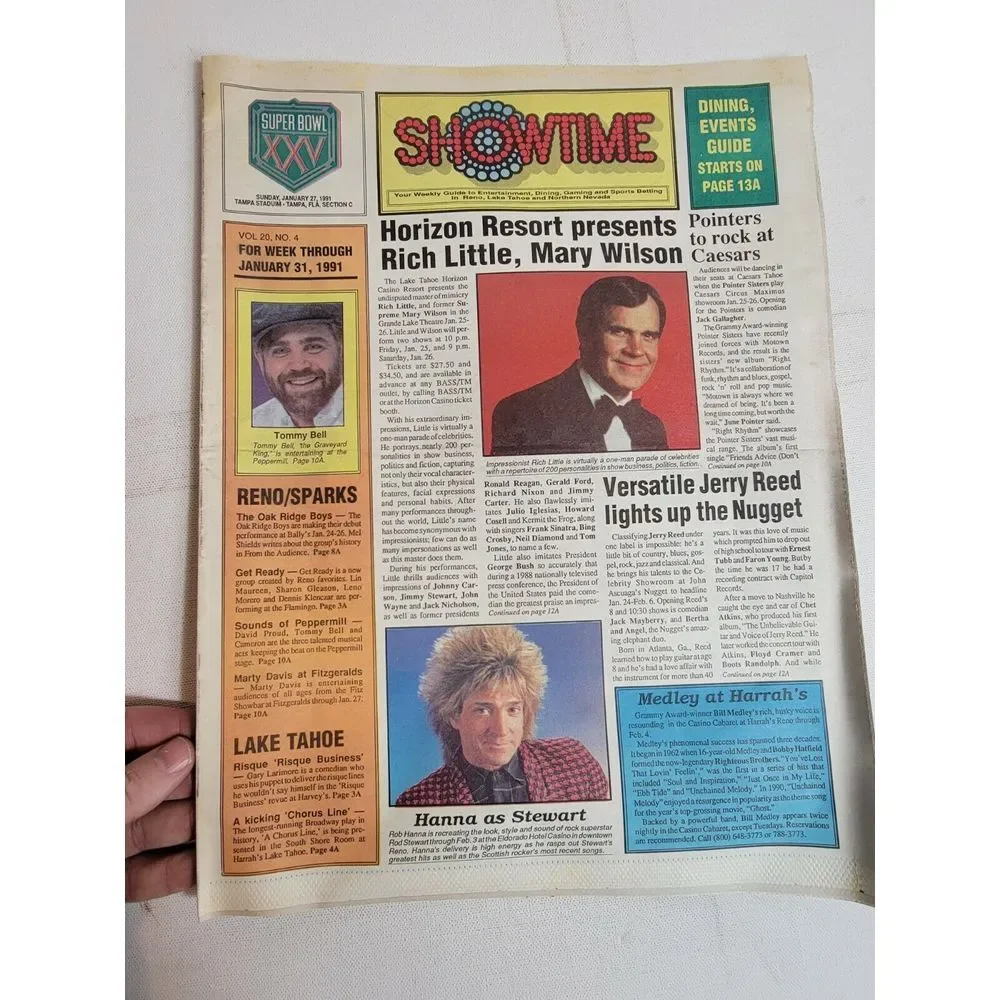 Vintage 1990s Newspaper Sports Section 1991 Bills vs Giants Superbowl Tampa Bay